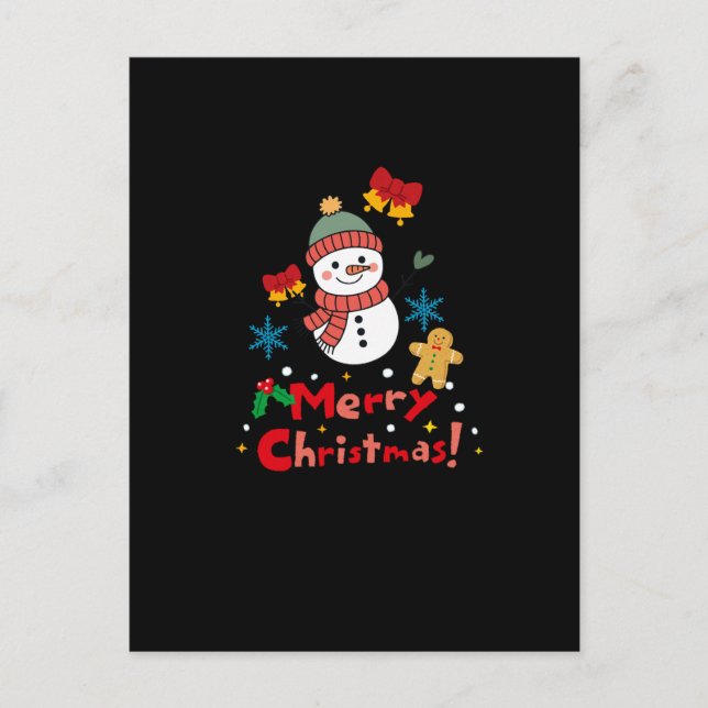 Merry Christmas! Postkarte (Vorderseite)