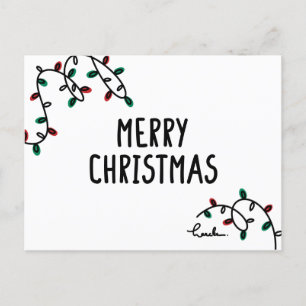 merry christmas  postkarte