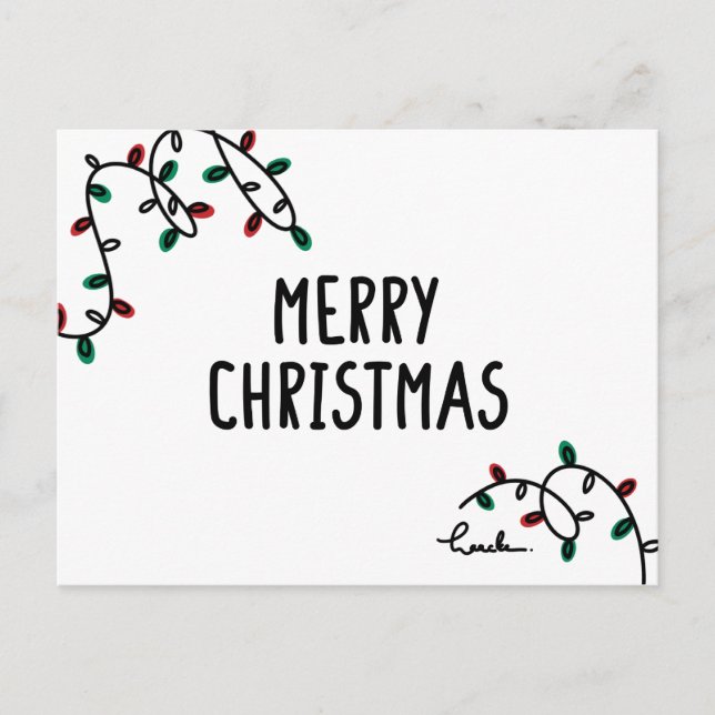 merry christmas  postkarte (Vorderseite)