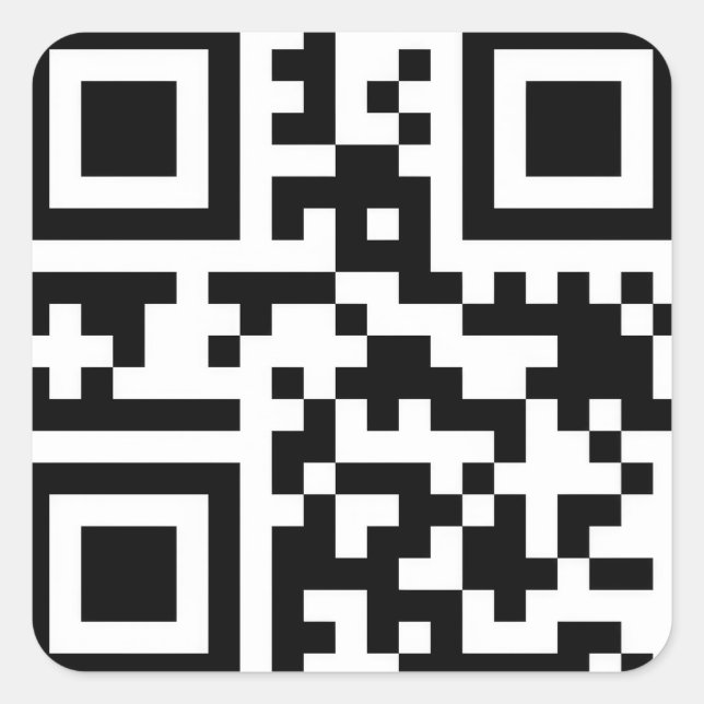 Merry Christmas QR Code Quadratischer Aufkleber (Vorderseite)