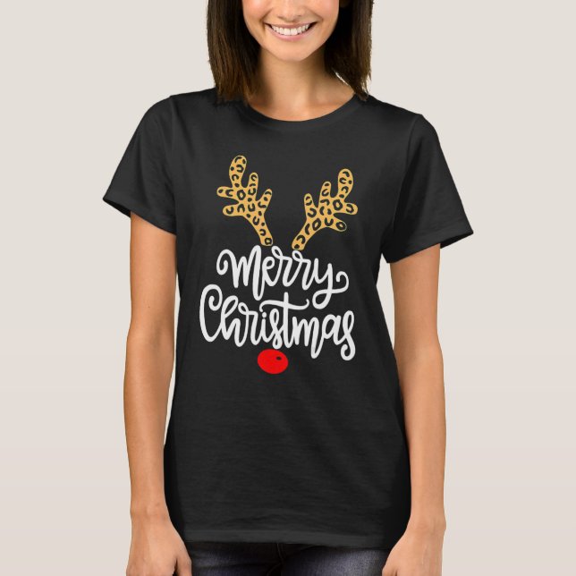 Merry Christmas  Reindeer Christmas  Family T-Shirt (Vorderseite)