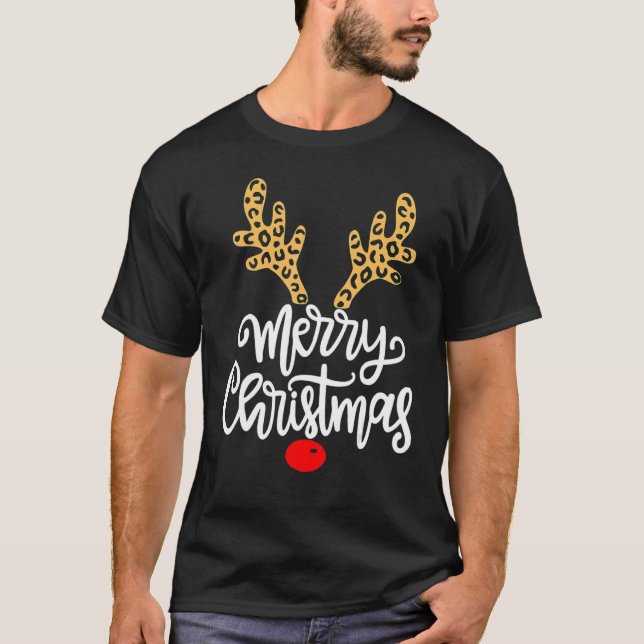 Merry Christmas  Reindeer Christmas  Family T-Shirt (Vorderseite)