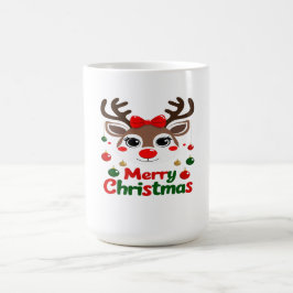 Merry Christmas – Reindeer Lights & Cheer Kaffeetasse