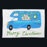 MERRY CHRISTMAS Retro Camper Motorhome RV Xmas Geschirrtuch<br><div class="desc">Dekorieren Sie Ihre Küche mit diesem coolen Handtuch. Ein toller Urlaub,  Geburtstag,  Hauswärmung oder Jubiläumsgeschenk! Sie können ihn anpassen und auch Text hinzufügen. Karo in meinem Shop für viel mehr Farben und Muster und passende Küchenartikel!</div>