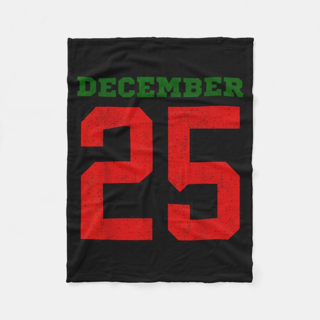 Merry Christmas Retro Xmas December Holiday Men Wo Fleecedecke (Vorderseite)