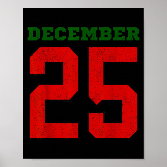 Merry Christmas Retro Xmas December Holiday Men Wo Poster (Vorne)