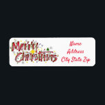 **MERRY CHRISTMAS** RÜCKSENDEADRESSE LABEL<br><div class="desc">ICH WÜRDE MIT DIESEM "LEICHEN CHRISTMAS-ETIKETT" SICHER DEN "TAG NACH DEM ERNTEDANK" BEGINNEN. ICH HOFFE,  DASS SIE ES (ODER EIN ANDERES VON MEINEN VIELEN HIER AUF **The ChristmasShowroom** und DANKE FÜR DAS STOPPEN VON 1 MEINER 8 STORES. VIELE KRISTMAS FÜR SIE!!!!</div>
