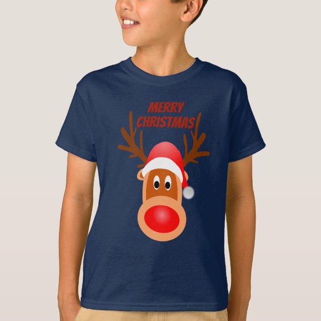 Merry Christmas Rudolph tee (Vorderseite)