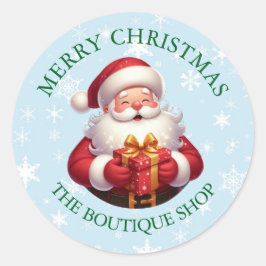 Merry Christmas Santa Business Sticker