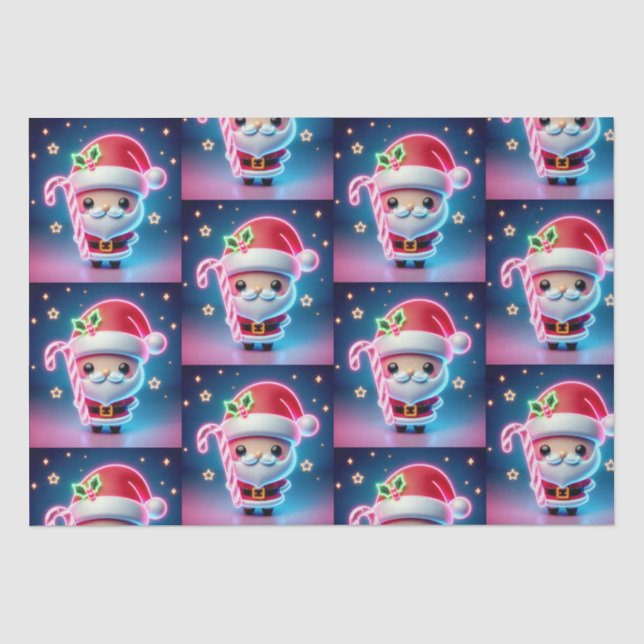 Merry Christmas Santa Candy Seidenpapier (Vorderseite)