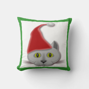 "MERRY CHRISTMAS" SANTA CAT KISSEN