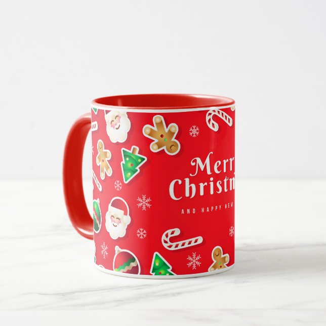 Merry Christmas Santa Christmas  Mug Tasse (Vorderseite Links)