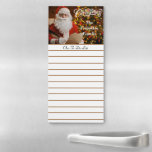 Merry Christmas Santa Claus Foto Personalize Magnetischer Notizblock<br><div class="desc">Merry Christmas Santa Claus Foto von Personalize Magnetic Notepad is great to make your Christmas list with all your ohrts and activities. It is a wonderful way to use your To Do List to remember the wichtig things during the Christmas season. Keep Santa foto or personalize it with your foto...</div>