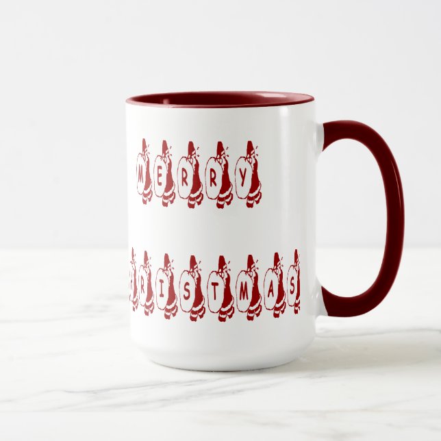 Merry Christmas Santa Claus Tasse (Rechts)