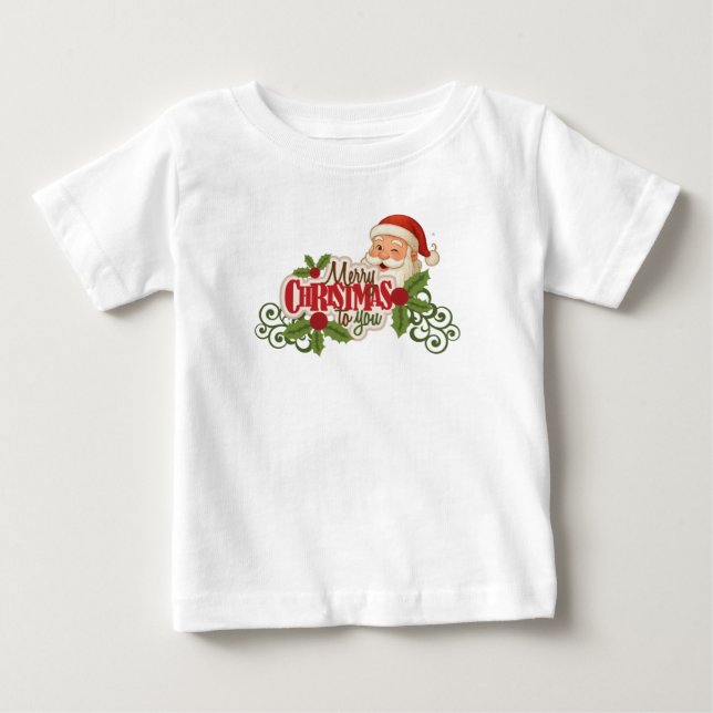 Merry Christmas Santa T-shirt (Vorderseite)