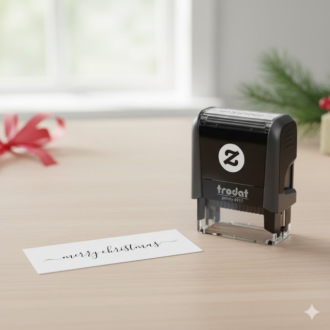 Merry Christmas Self Inking Stamp for Holiday Gree Permastempel (Von Creator hochgeladen)