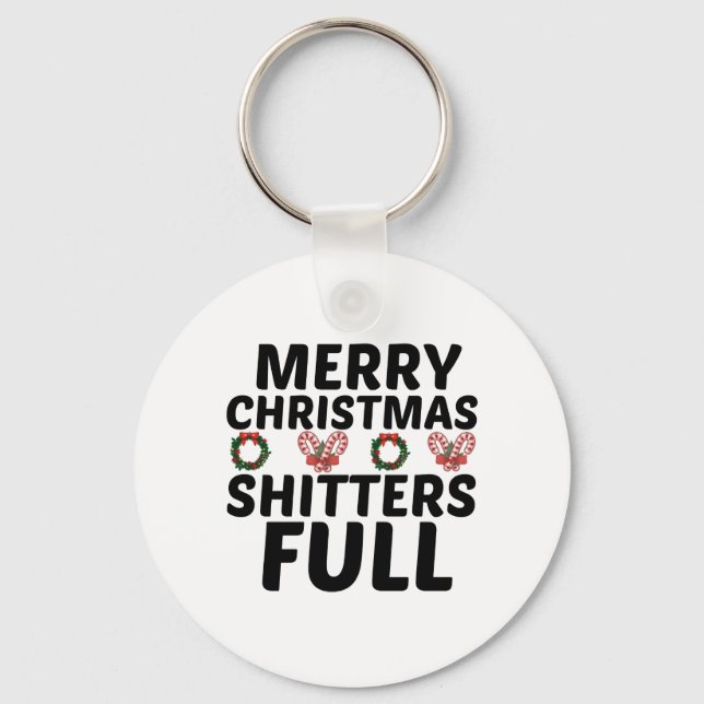 MERRY CHRISTMAS SHITTERS VOLL SCHLÜSSELANHÄNGER (Vorderseite)