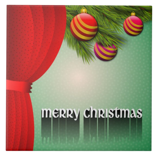 "MERRY CHRISTMAS"-SIGN FLIESE (Vorderseite)
