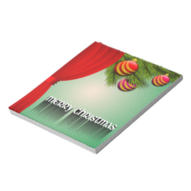 "MERRY CHRISTMAS"-SIGN NOTIZBLOCK (Rotiert)