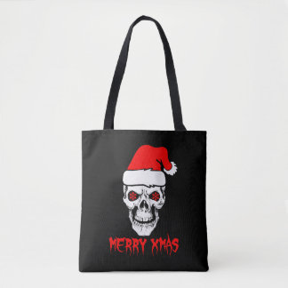 Merry Christmas Skull Tshirt Tasche