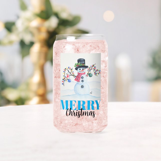 Merry Christmas Snowman Drinkware Set Dosenglas (Insitu (Hochzeit))
