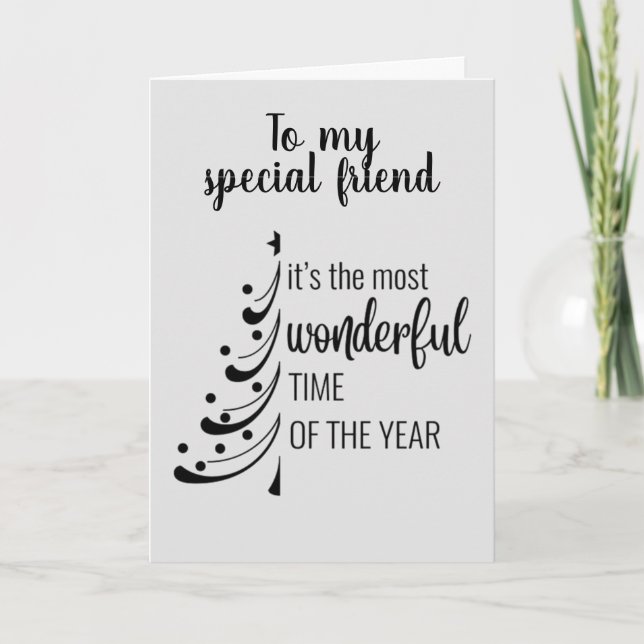 MERRY CHRISTMAS **SONDERFREUND** FEIERTAGSKARTE (Vorderseite)