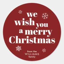 Merry Christmas Sticker