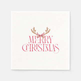 Merry Christmas Sticker – Holiday Gift Label Serviette