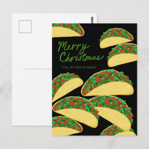 MERRY CHRISTMAS Taca Avalanche Köstliche Custom Postkarte