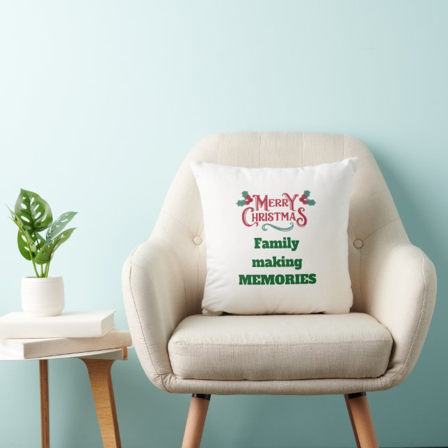  Merry Christmas Throw Pillow Kissen (Stuhl )