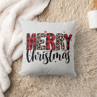 Merry Christmas Throw Pillow Kissen