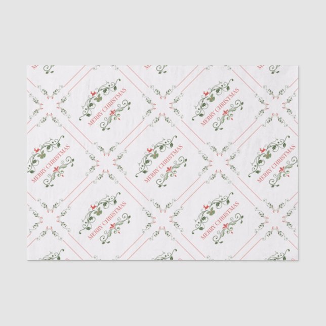 MERRY CHRISTMAS TISSUPAPIER SEIDENPAPIER (Vorderseite)