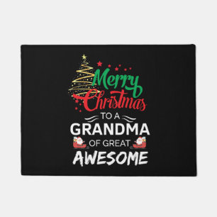 Merry Christmas to a Grandma of Great Awesome Fußmatte