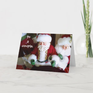 MERRY CHRISTMAS TO A SPECIAL COUPLE M/M CLAUS FEIERTAGSKARTE
