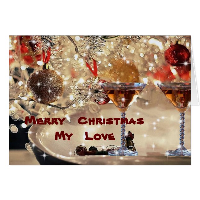 MERRY CHRISTMAS TO "MEINE LIEBE" (Vorderseite (Horizontal))