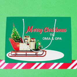 Merry Christmas to Oma & Opa Große Geschenktüte