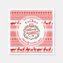 MERRY CHRISTMAS Traditionelles personalisiertes P 