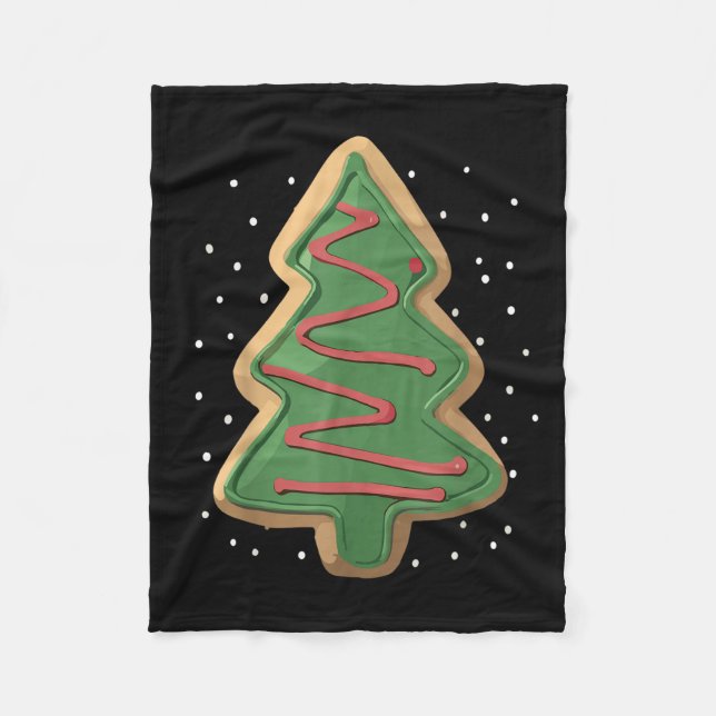 Merry Christmas Tree Christmas  Fleecedecke (Vorderseite)