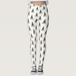 Merry Christmas. Tree (design 1) with gifts Leggings