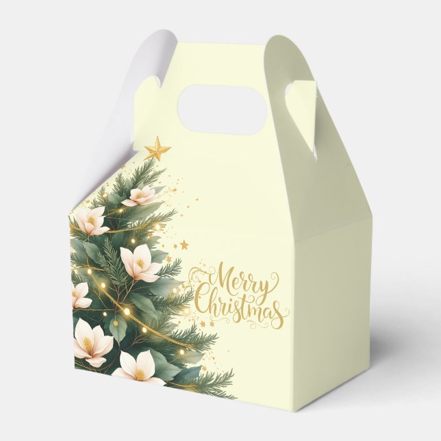 Merry Christmas Tree Favor Gift Box Geschenkschachtel (Vorderseite)