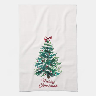 Merry Christmas Tree Kitchen Towel Geschirrtuch