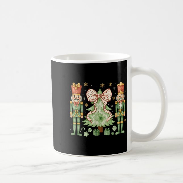 Merry Christmas Tree Nutcracker Ballet Dance Women Kaffeetasse (Rechts)