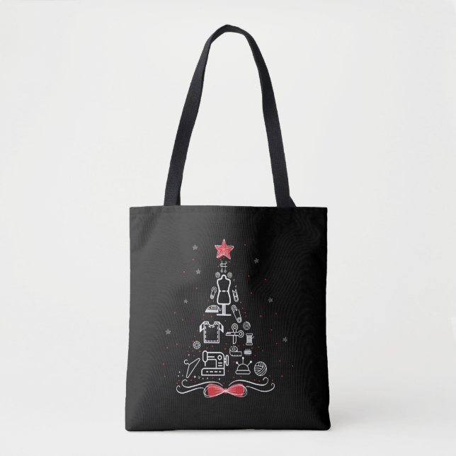 Merry Christmas Tree Sewing Hook Tools Tasche (Vorderseite)