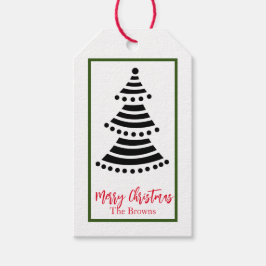 MERRY CHRISTMAS TREIBER INDIVIDUELLE NAME GIFT TAG GESCHENKANHÄNGER