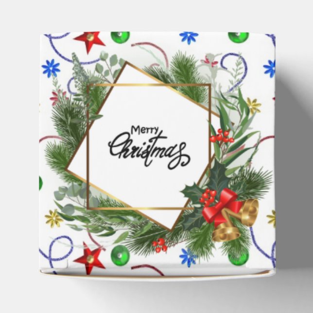 Merry Christmas Trimings  Favor Box Geschenkschachtel (Oben)