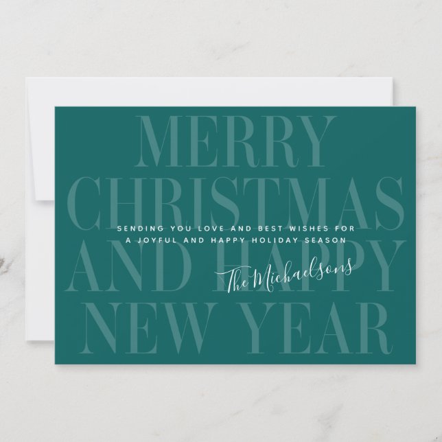 MERRY CHRISTMAS UND GLÜCKLICH NEUES JAHR | Foto hi (Vorderseite)