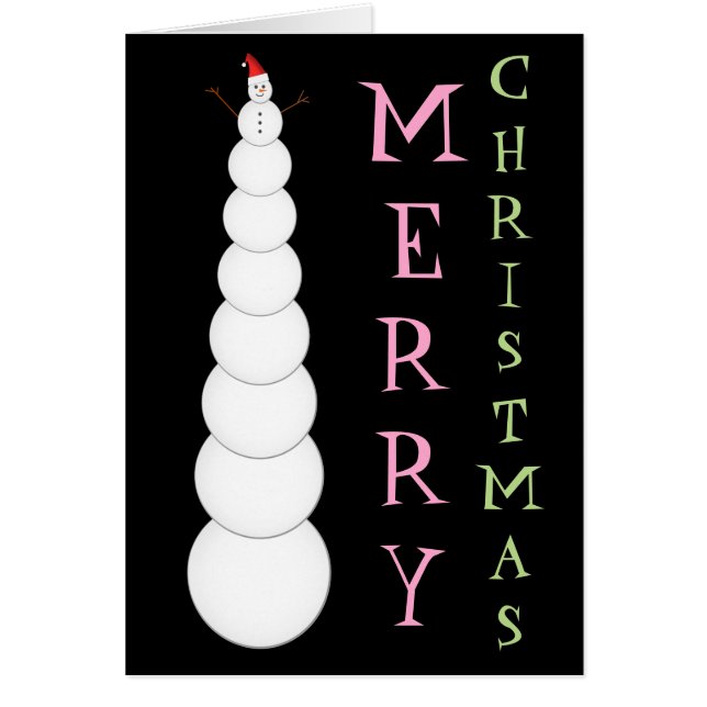 "MERRY CHRISTMAS" & Unvernünftig großer Snowman (Vorne)