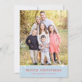 MERRY CHRISTMAS Urlaub niedlich festlich funkelbla Feiertagskarte