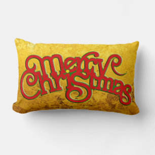 MERRY CHRISTMAS - Vintage Weihnachtsentwürfe Lendenkissen
