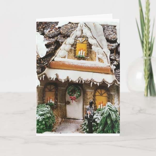 MERRY CHRISTMAS VON UNSEREM HAUS ZU IHREN KARTE (Vorderseite)